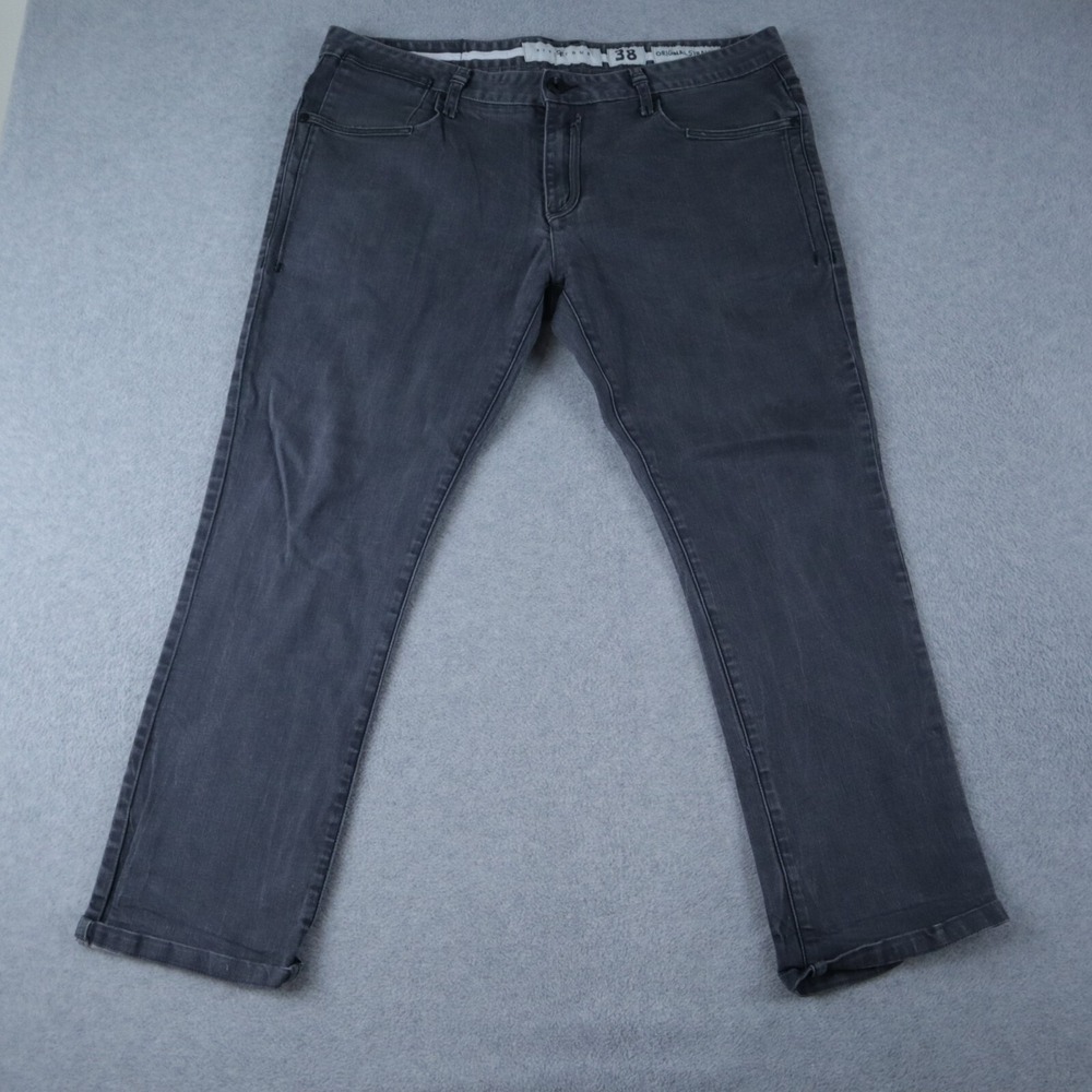 Five Four Jeans Mens 38 Original Straight 5-Pocket Stretch Flex Denim Gray‎
